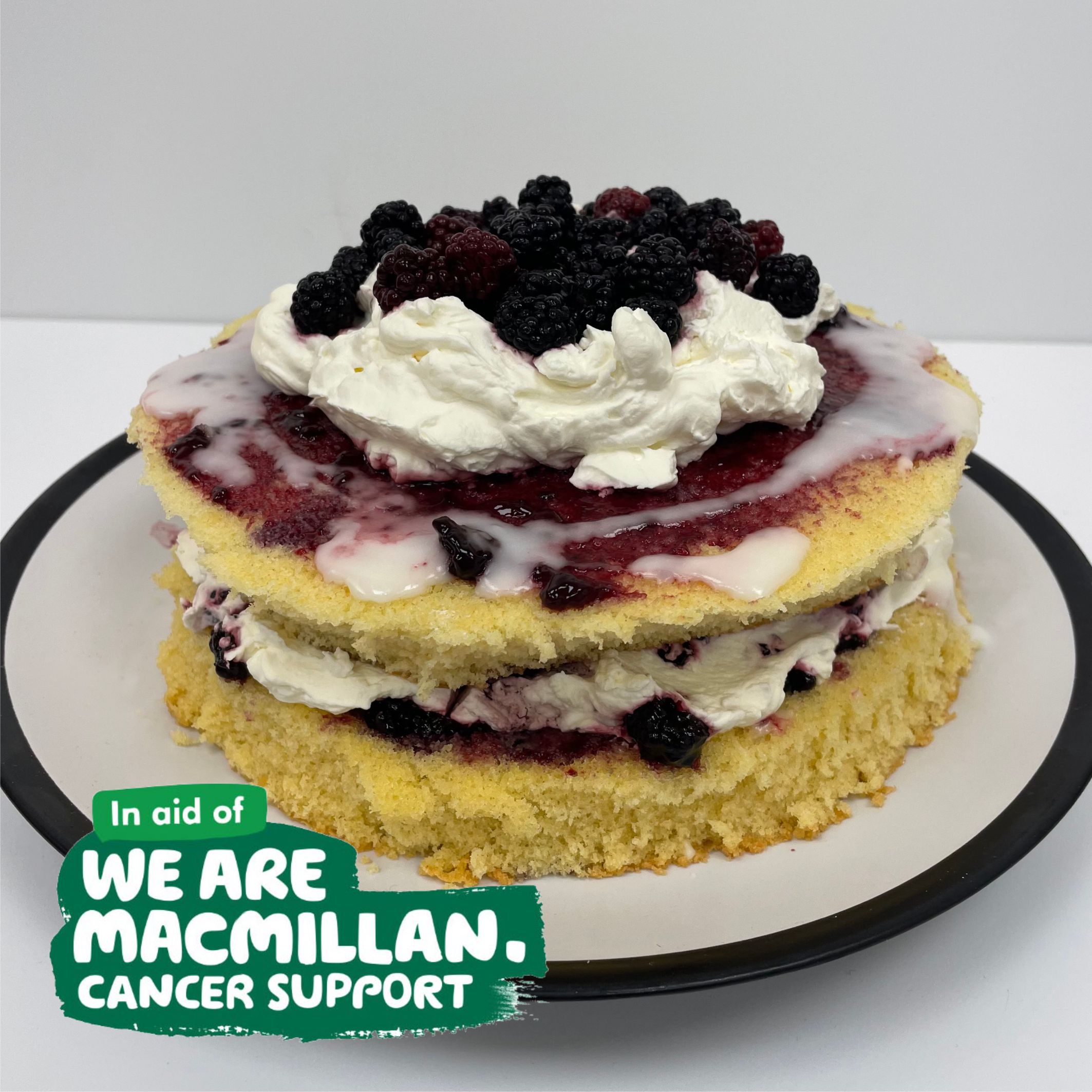 Macmillan Cake Sale 2025 BA Square 9 Logo