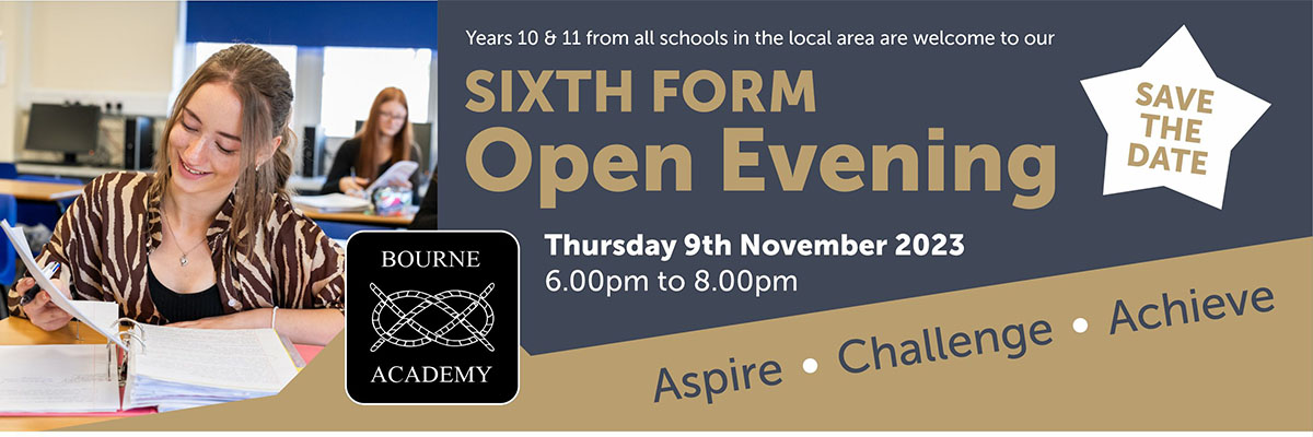 Open Evening 2023 BA Sixth Form Save The Date